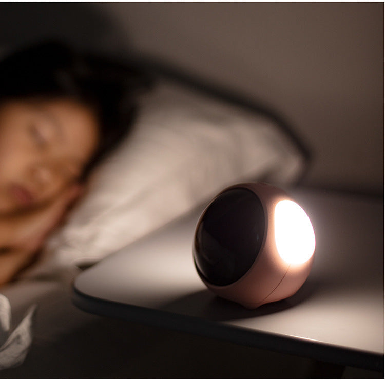 Close-up of the kids alarm clock LED display