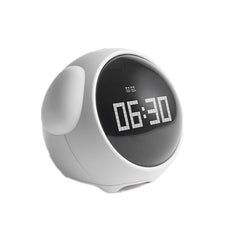 Kids alarm clock with thermometer feature