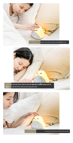 Kids digital alarm clock on bedside table