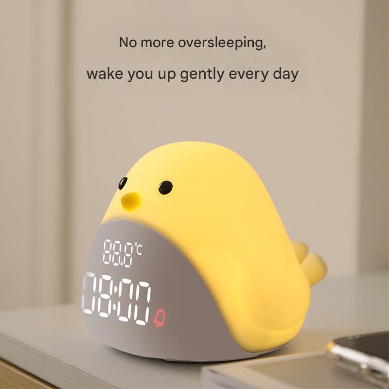 LED night light alarm clock for children