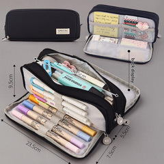Angoo pencil case in light green full view