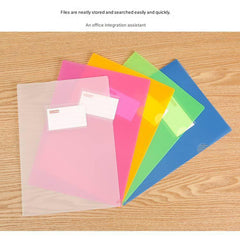 L-shaped folder prototype with business documents
