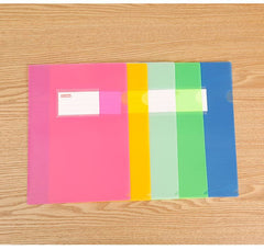 Image showing multi-coloured document folder stack