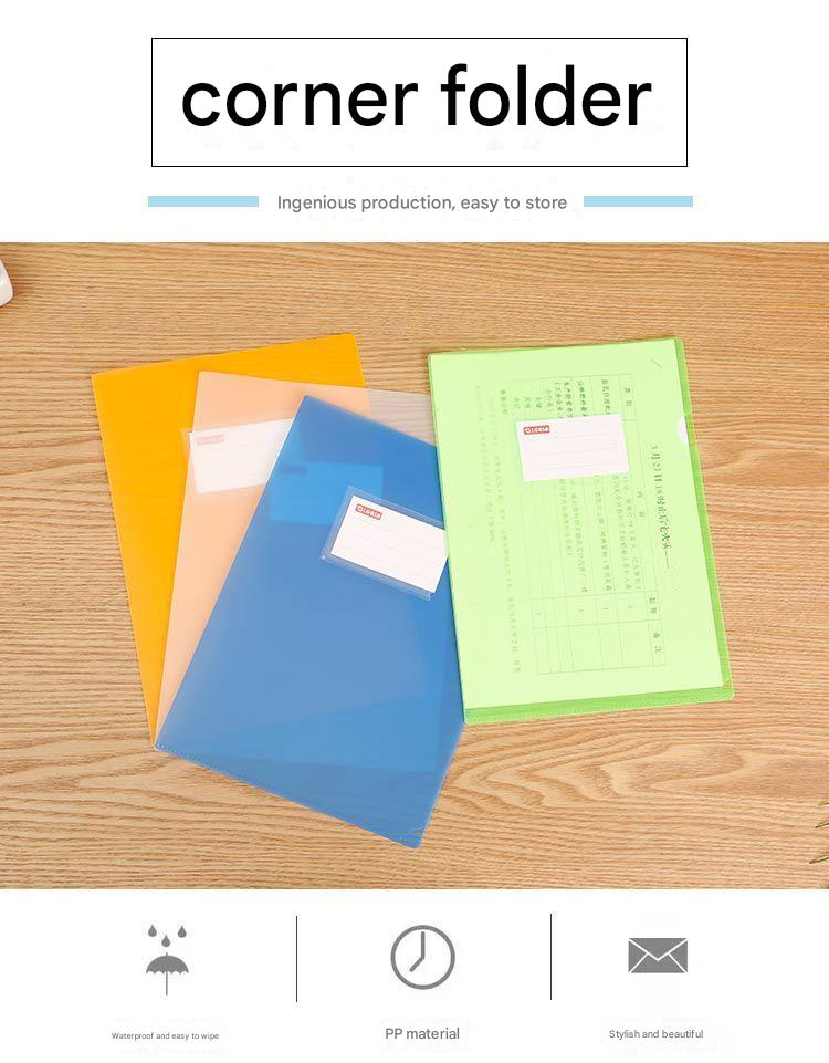 Organised A4 document folders with vibrant colours