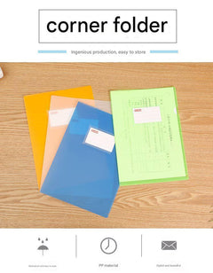 Organised A4 document folders with vibrant colours
