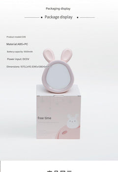 Cute Time Bunny LED Alarm Clock front view