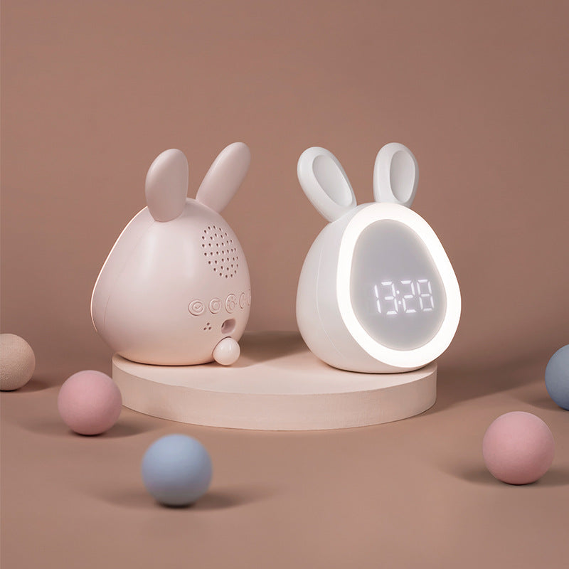 Rechargeable digital bunny clock display