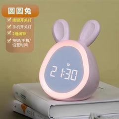 Cartoon bunny clock for children