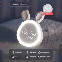 Bunny clock with USB charging cable