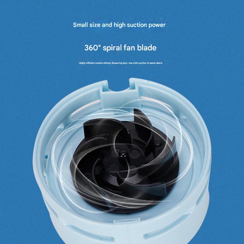 Image of Compact Electric Mini Vacuum Cleaner in Blue