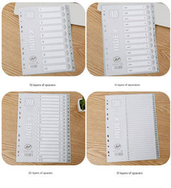 Premium A4 Colourful Divider Tabs Image 1