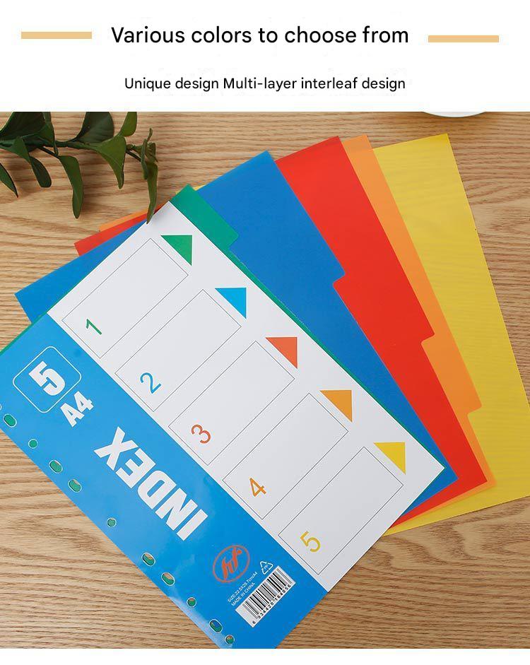 Premium A4 Colourful Divider Tabs Image 2