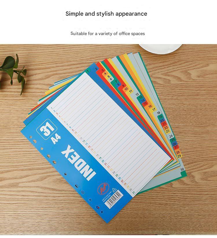 Premium A4 Colourful Divider Tabs Image 8