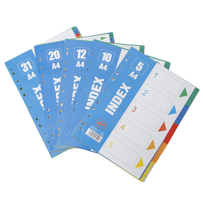Premium A4 Colourful Divider Tabs Image 5