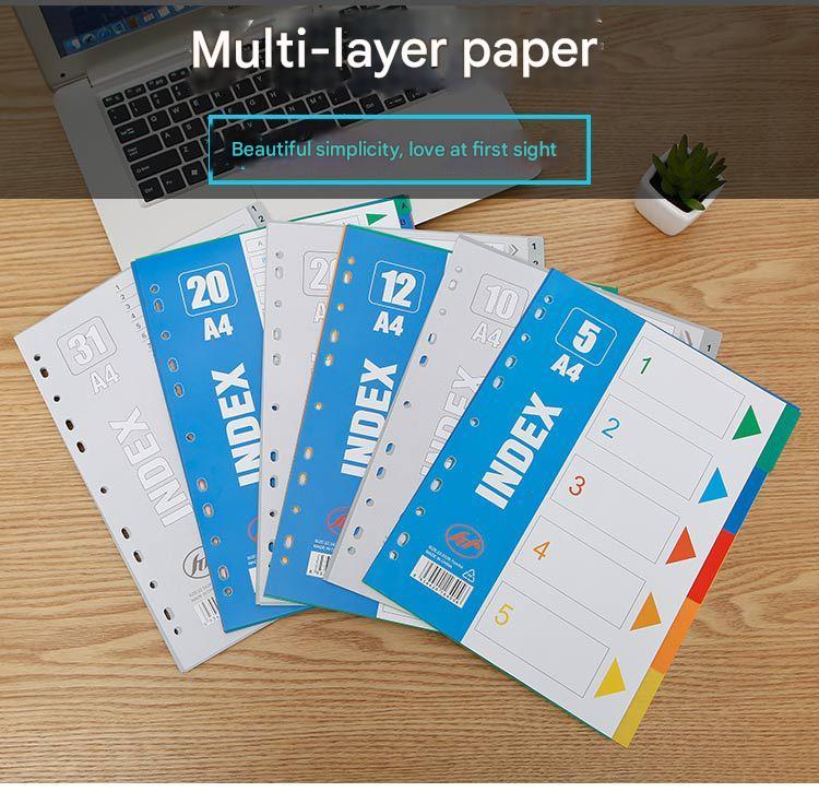 Premium A4 Colourful Divider Tabs Image 6