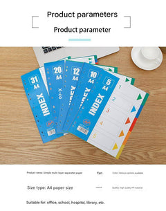 Premium A4 Colourful Divider Tabs Image 8