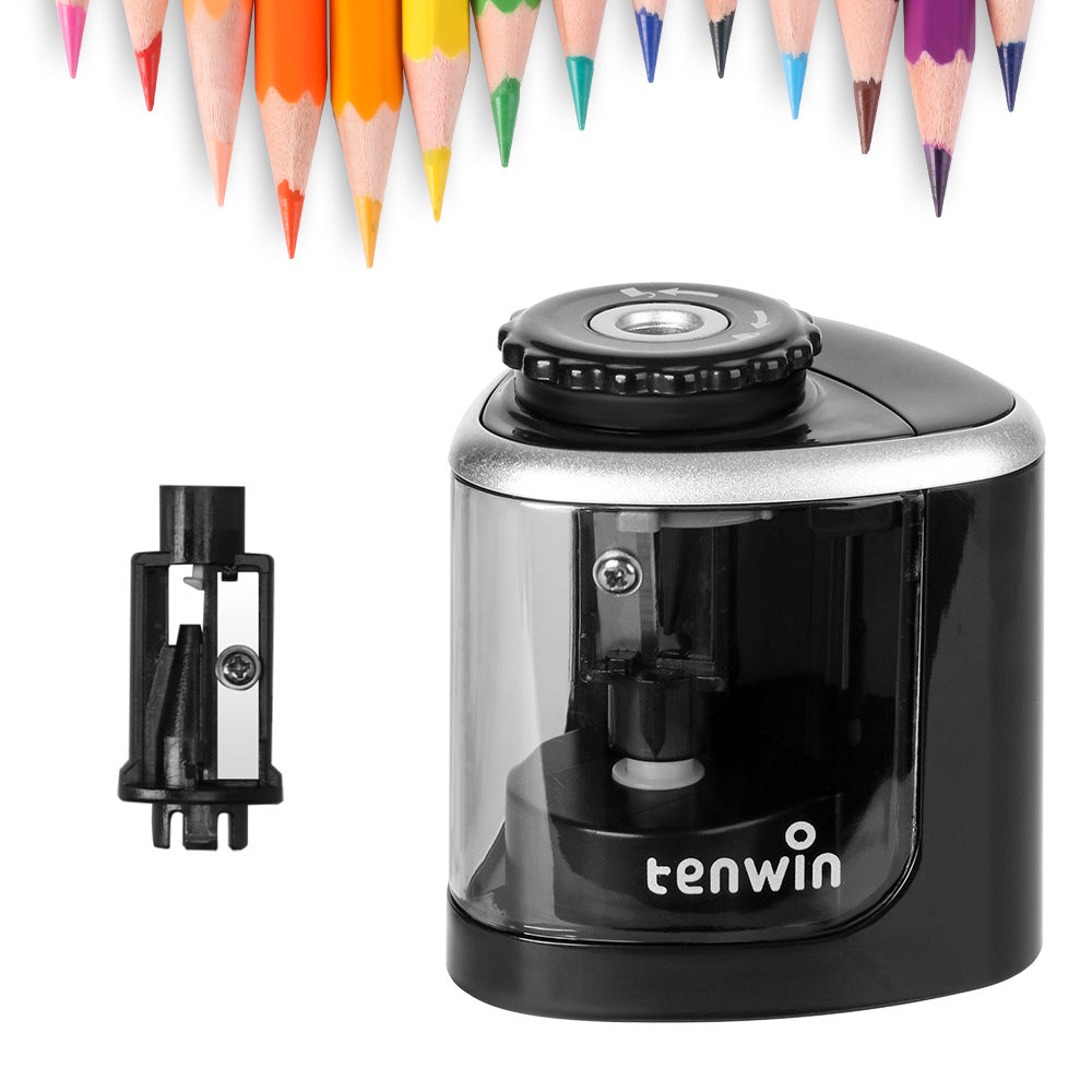 Group of coloured electric pencil sharpeners