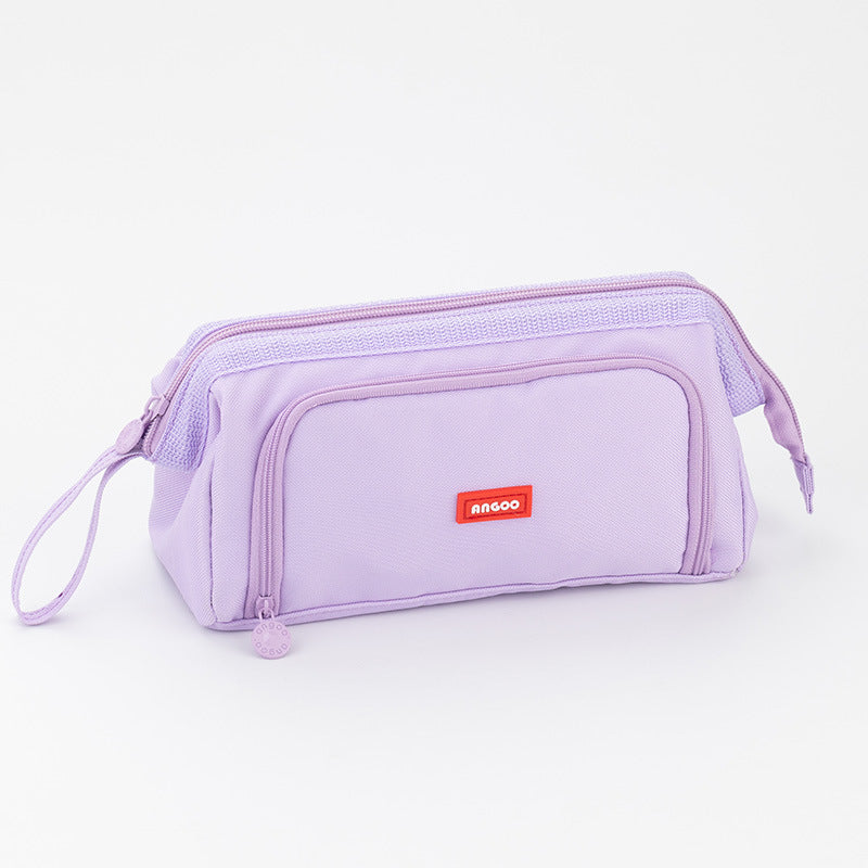 canvas pencil case with compartments