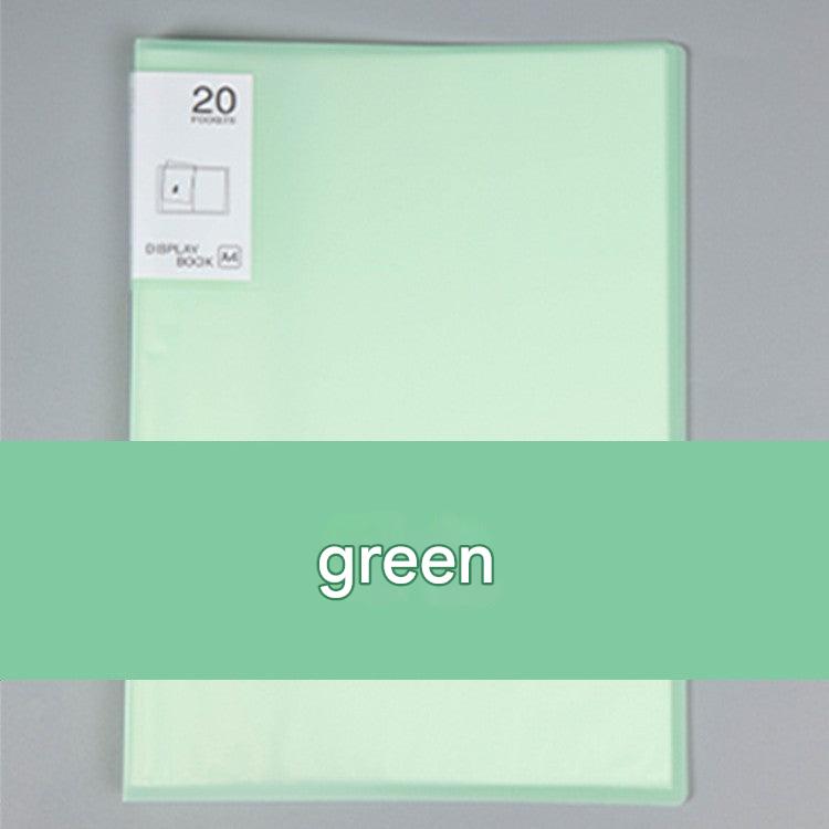 Open A4 document folder displaying documents