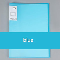 Person organising files inside A4 document binder