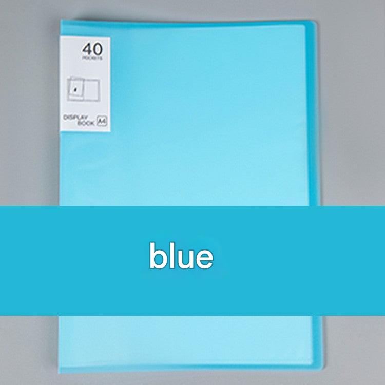 Person organising files inside A4 document binder