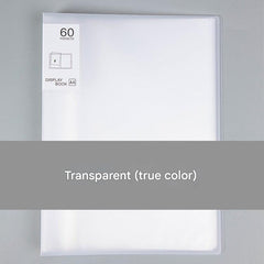 A4 transparent document holder in workspace