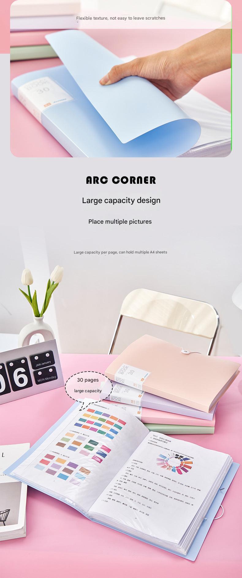 A4 Document Folder with 100 pages capacity
