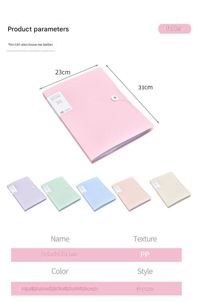 A4 Document Folder showing high-quality plastic material