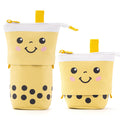 Cute Milk Tea Pencil Case with markers