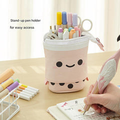 Cute Milk Tea Pencil Case in vibrant colours