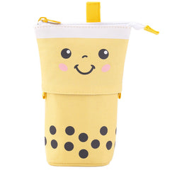 Cute Milk Tea Pencil Case with stationery