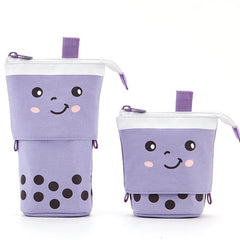 Cute Milk Tea Pencil Case showing multiple styles