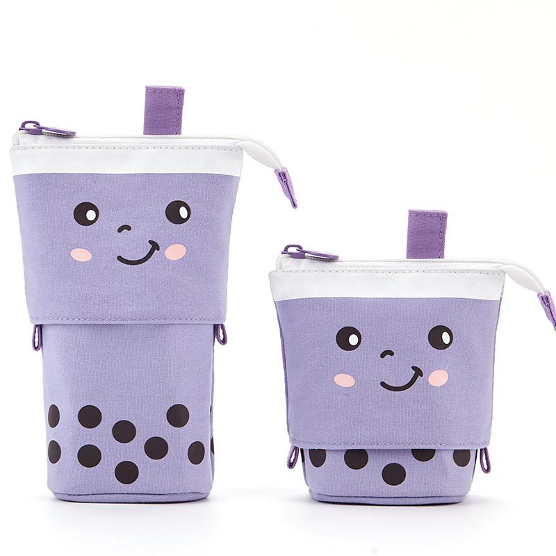 Cute Milk Tea Pencil Case showing multiple styles
