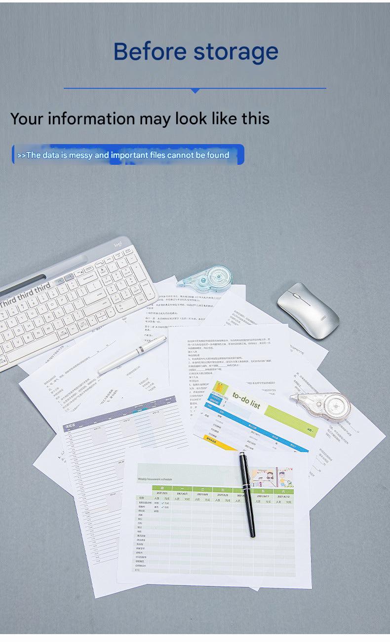 A4 filing portfolio on desk setting