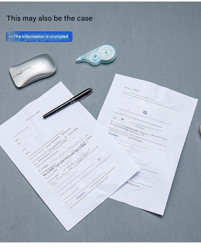 A4 filing portfolio usability demonstration
