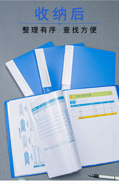 A4 blue filing portfolio back view