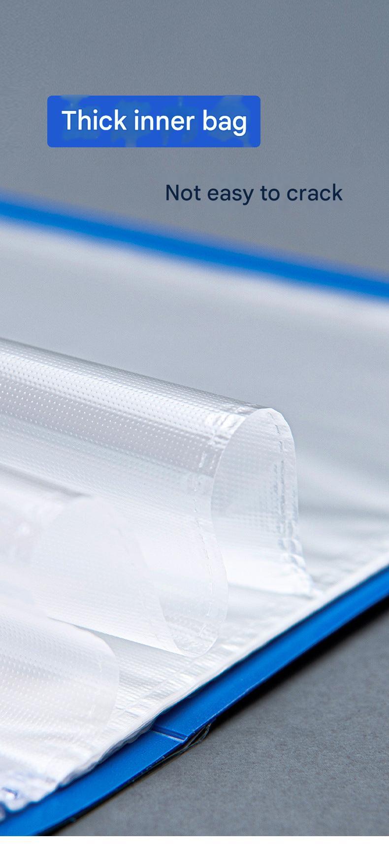 A4 blue plastic organizer open view