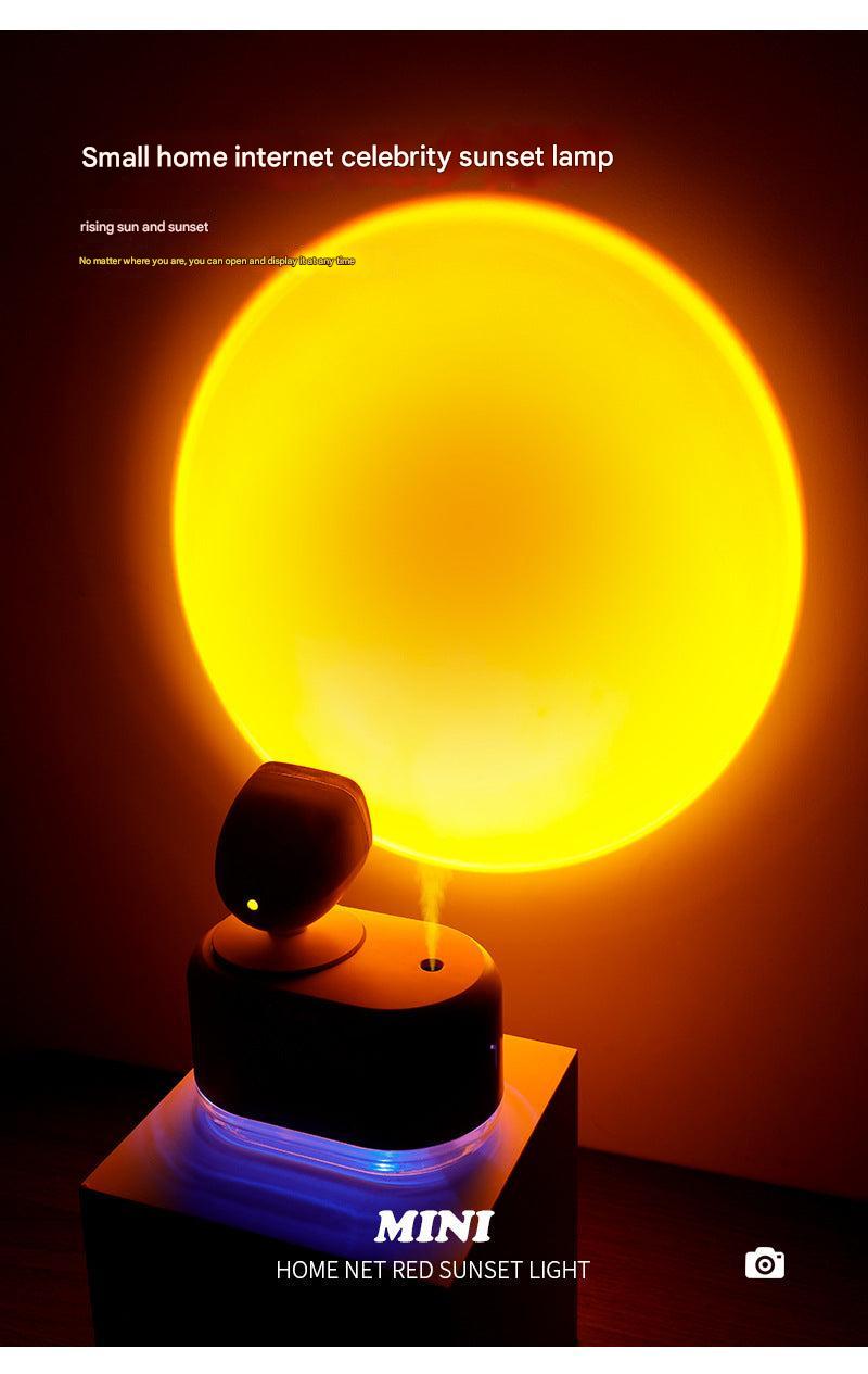 sunset lamp with LED projection light