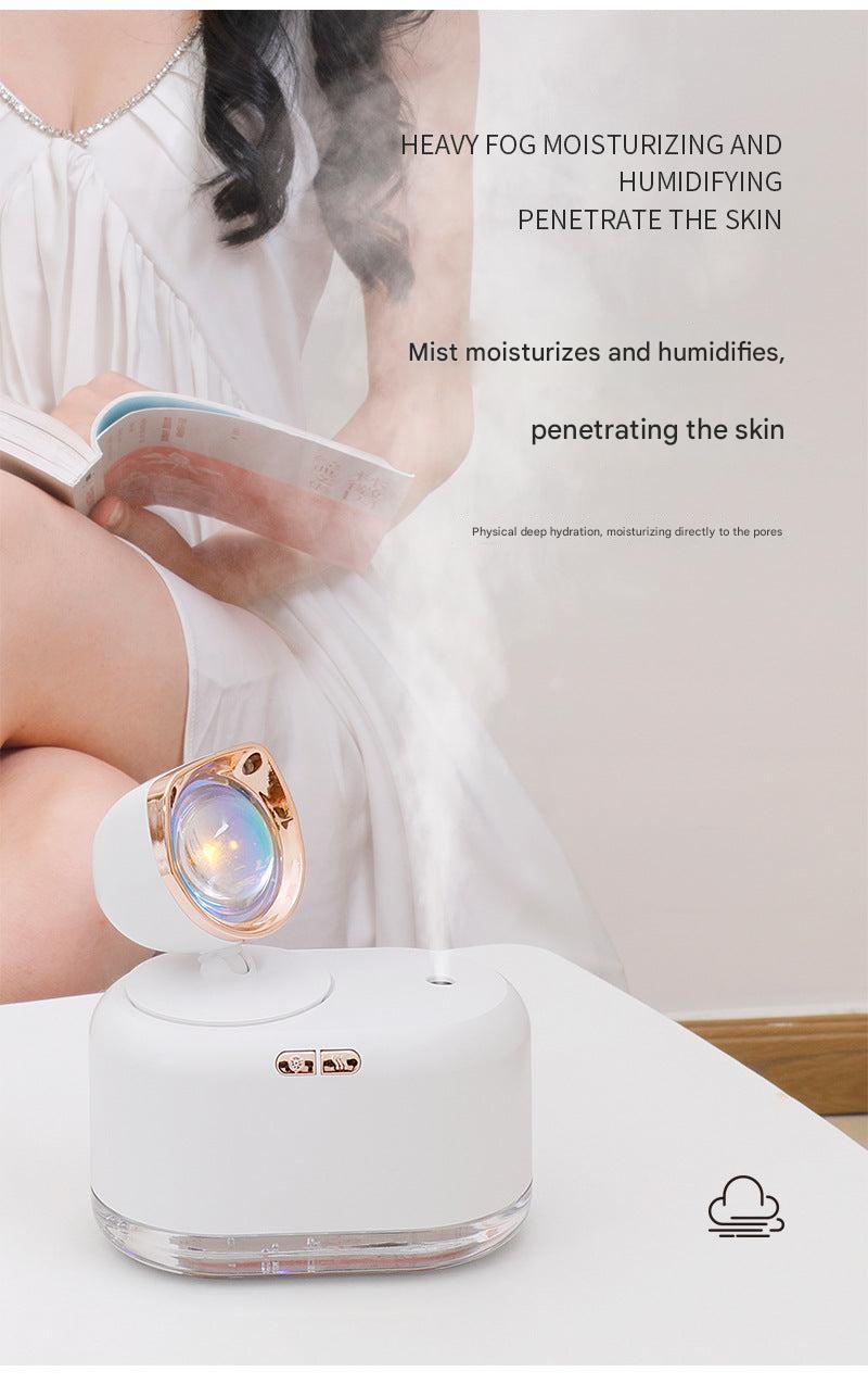 close-up of sunset lamp humidifier