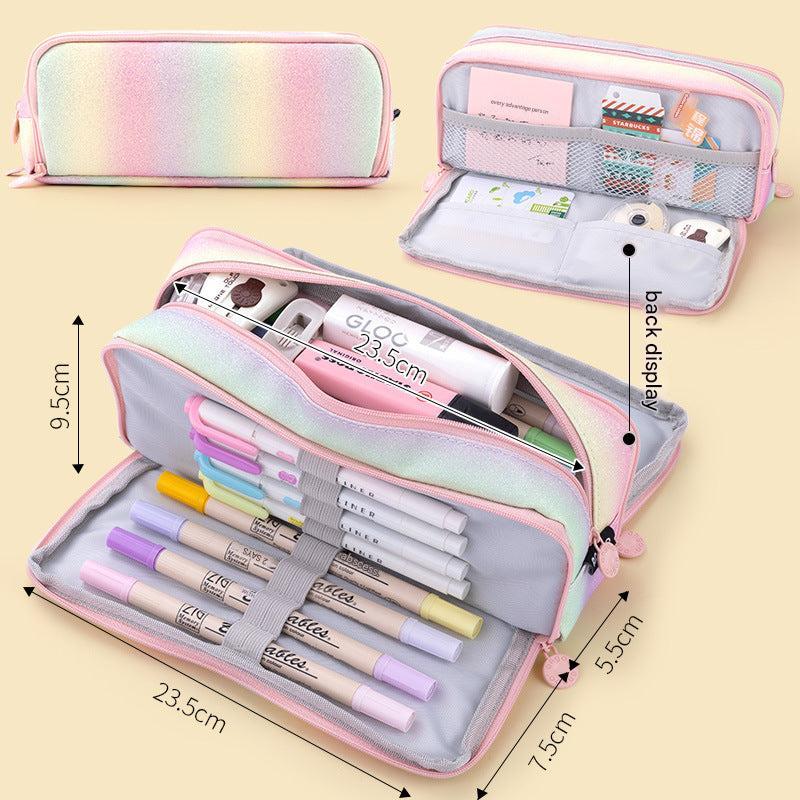 top view of student organiser box for school accessories