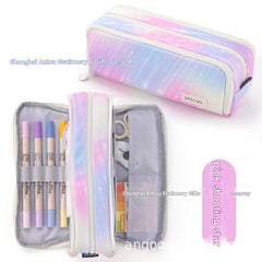 Angoo pencil case with watercolor design