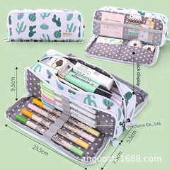 Angoo pencil case with star and raindrop designs