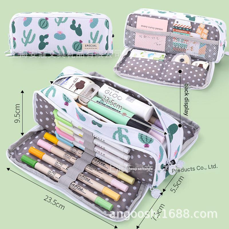Angoo pencil case with star and raindrop designs