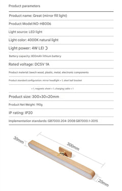 Portable battery-operated LED light bar