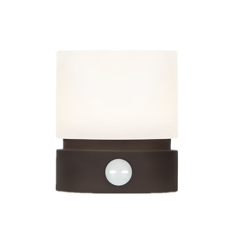 Minimalist aesthetic LED night lamp in use