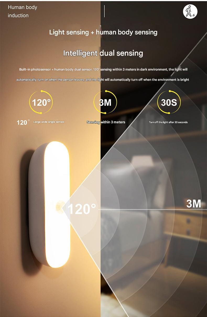 energy-efficient LED night light showcasing motion sensor