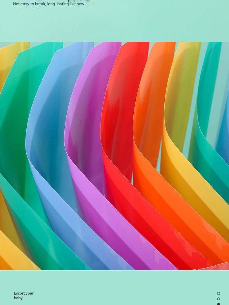 multiple colour file organizers stacked together