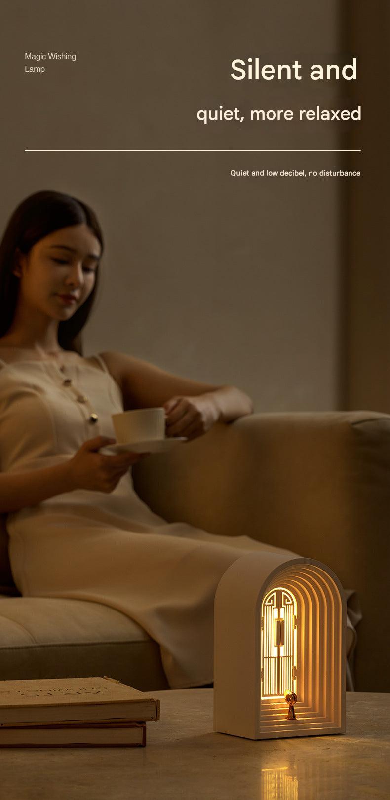 Bluetooth speaker lamp with pink light feature