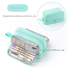 Multi-layer pencil case with stationery