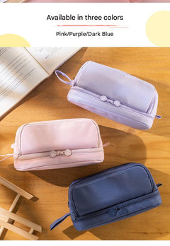 Versatile and stylish pencil case in black